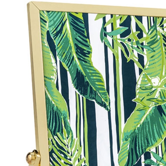 Lilly Pulitzer Picture Frame Gold Vine Life Tropical Palm Leaves Host Gift NWT - Picture 2 of 5